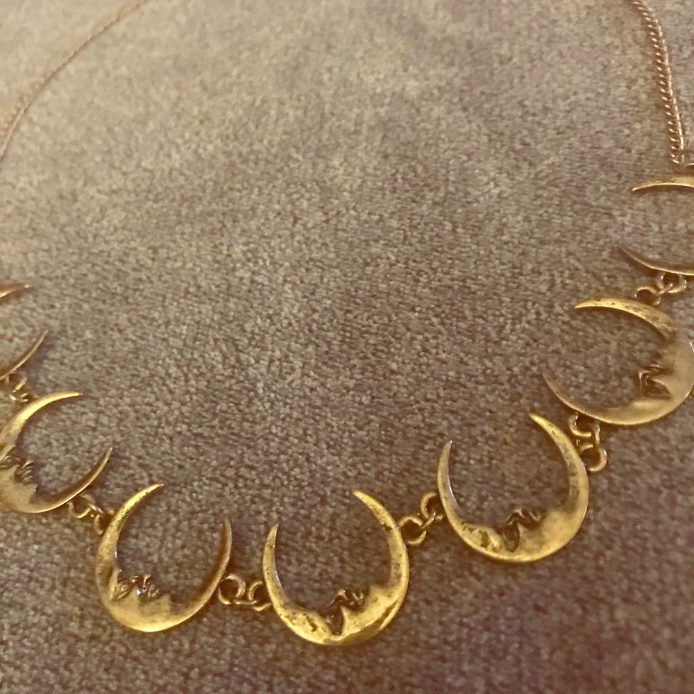 Crescent moon necklace